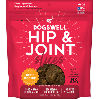 Dogswell Hip & Joint Dog Treats Beef Slices