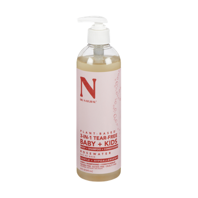 Dr. Natural 3-in-1 Tear Free Baby & Kids Soap Rosewater