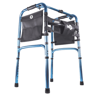 Drive Medical Hugo Easy-Fold Lightweight Walker Sapphire Blue