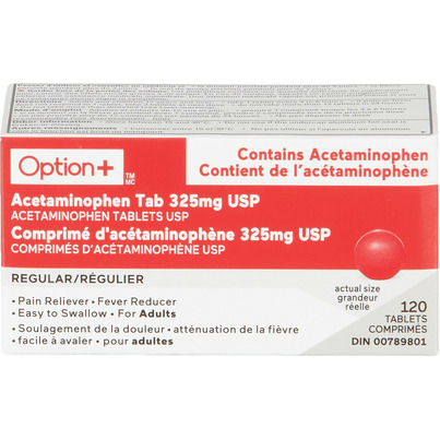 Option+ Acetaminophen Tablets 325mg