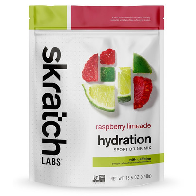 Skratch Labs Sport Drink Mix Raspberry Limeade With Caffeine