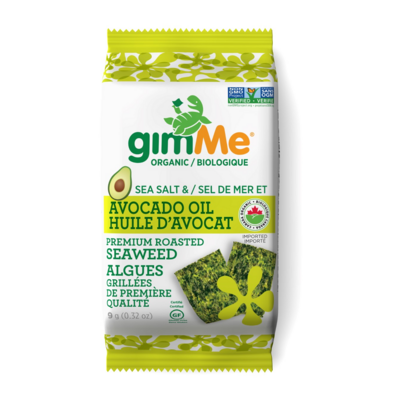 GimMe Organic Roasted Sea Salt & Avocado Seaweed