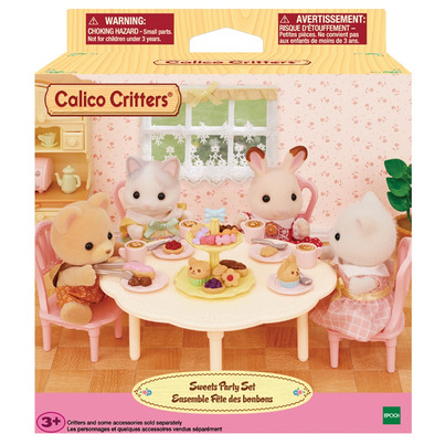 Calico Critters Sweets Party Set Dollhouse Furniture Set