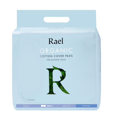 Rael Organic Cotton Cover Pads For Bladder Leaks Moderate