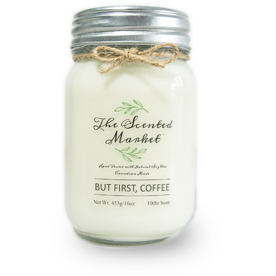 The Scented Market Soy Wax Candle But First, Coffee