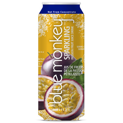Blue Monkey Sparkling Passion Fruit Juice
