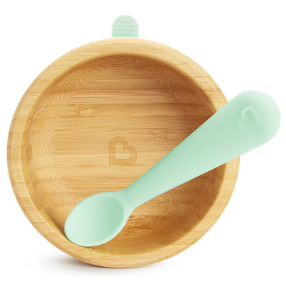 Munchkin Bambou Suction Bowl And Spoon Set