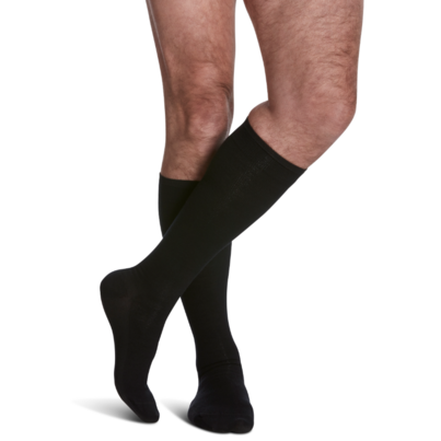 Sigvaris All-season Merino Wool Compression Socks Mens Black