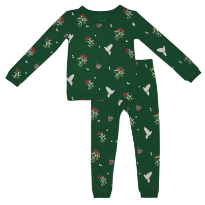 Kyte BABY Long Sleeve Toddler Pajama Set Mistletoe