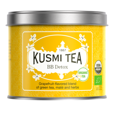 KUSMI TEA BB Detox Organic Blend Of Green Tea, Mate & Grapefruit