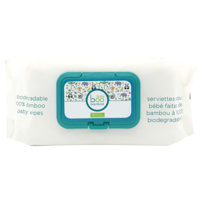 Boo Bamboo Baby Biodegradable 100% Bamboo Wipes