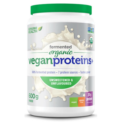 Genuine Health Fermented Organic Vegan Proteins+ Unflavoured & Unsweetened