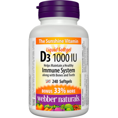 Webber Naturals Vitamin D3 1000 IU