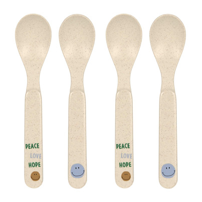 Lassig Happy Rascals Spoon Set Smile Sky Blue