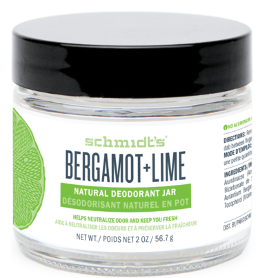 Schmidt's Bergamot + Lime Deodorant Jar