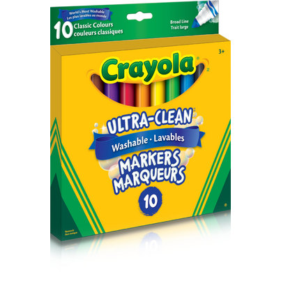 Crayola Ultra-Clean Washable Broad Line Markers Classic Colours