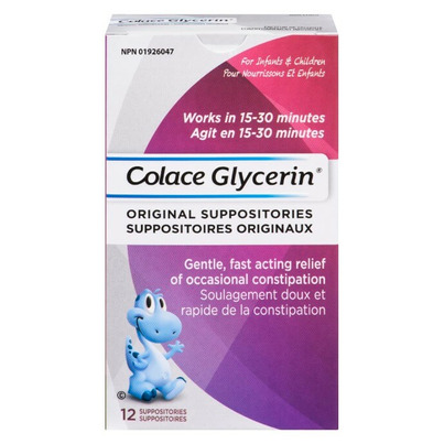 Colace Original Glycerin Suppositories For Infants And Children