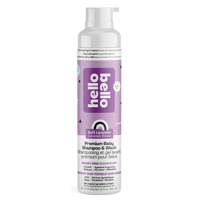 Hello Bello Premium Shampoo & Body Wash Calming Soft Lavender