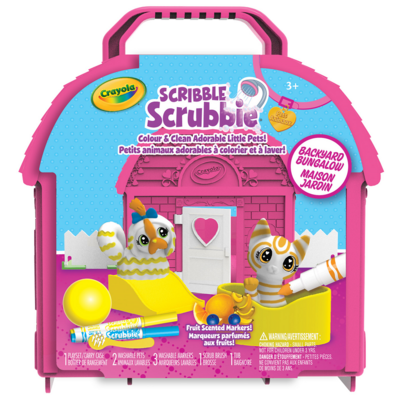 Crayola Scribble Scrubbie Pets Backyard Bungalow Playset