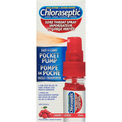 Chloraseptic Sore Throat Spray Pocket Pump Cherry