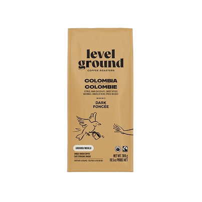 Level Ground Colombia Dark Roast Ground Coffee