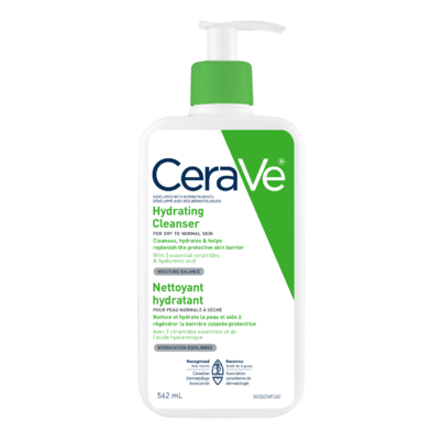 CeraVe Hydrating Cleanser With Hyaluronic Acid And 3 Ceramides