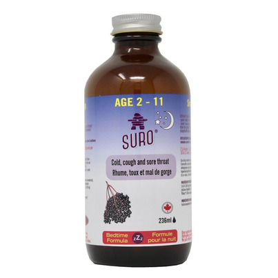 Suro Elderberry Syrup Nighttime For Kids Ages 2-11