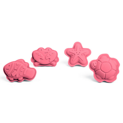 Bigjigs Toys Character Sand Moulds Coral Pink