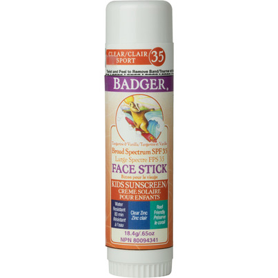 Badger Clear Zinc Kids Face Stick Sunscreen SPF 35