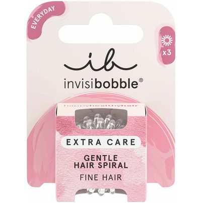 Invisibobble Extra Care Hair Spirals Crystal Clear