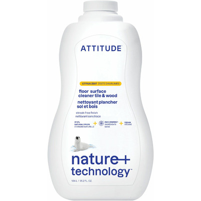 ATTITUDE Nature+ Floor Surfaces Tiles & Wood Cleaner Citrus Zest