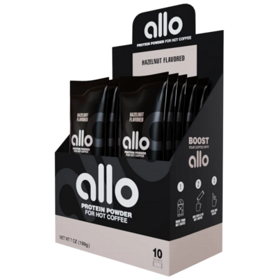 Allo Protein Powder For Hot Coffee Hazelnut Flavoured