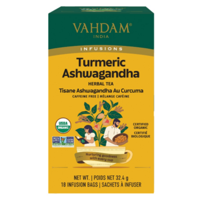 Vahdam Herbal Tea Turmeric Ashwagandha