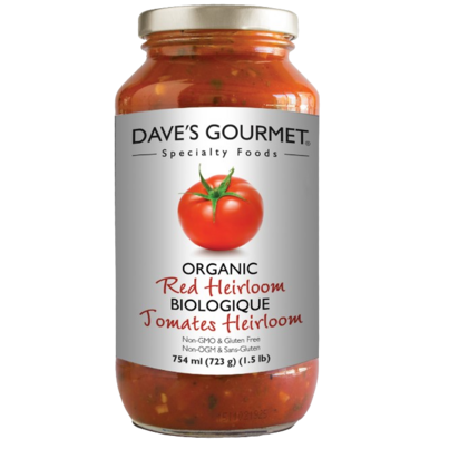 Dave's Gourmet Organic Pasta Sauce Red Heirloom
