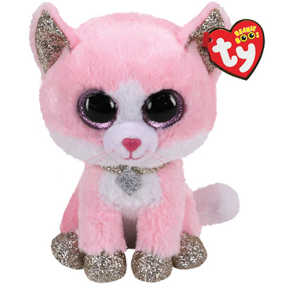 Ty Beanie Boos Fiona Pink Cat