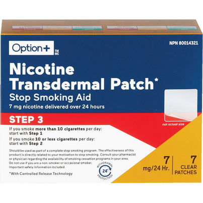 Option+ Nicotine Transdermal Patch 7mg Step 3