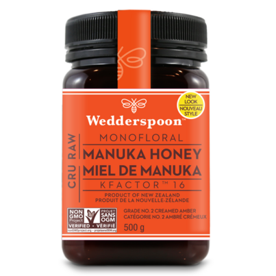 Wedderspoon 100% Raw Premium Manuka Honey KFactor 16