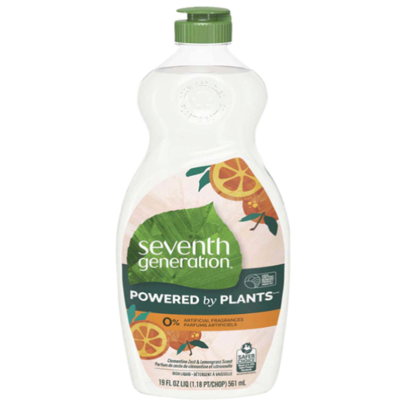 Seventh Generation Dish Soap Liquid Clementine Zest & Lemongrass