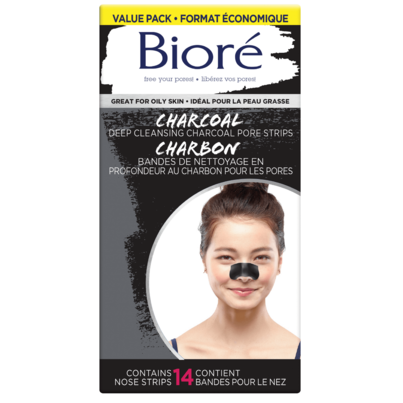 Biore Deep Cleansing Charcoal Pore Strips Value Pack