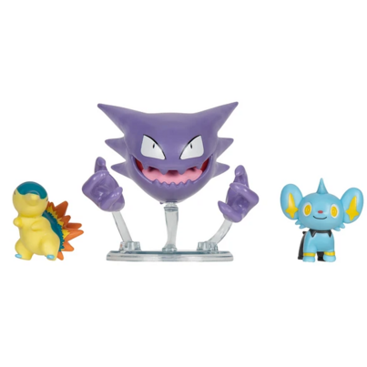 Pokemon Battle Figure Set Shinex, Haunter And Cyndaquil