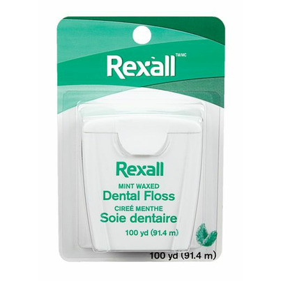 Rexall Waxed Dental Floss Mint