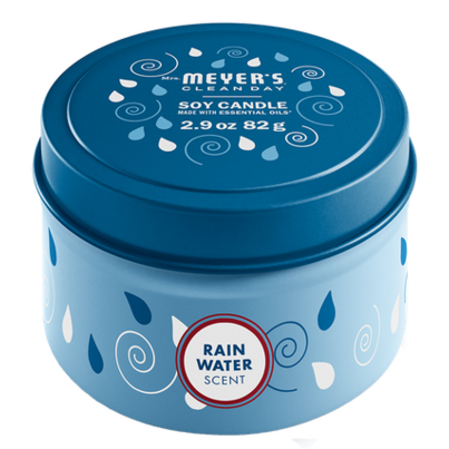 Mrs. Meyer's Clean Day Tin Candle Rain Water