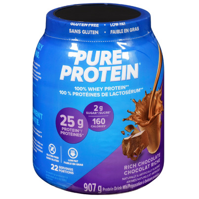 Pure Protein 100% Whey Protein Powder Rich Chocolate