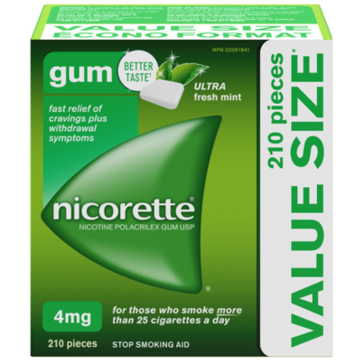 Nicorette Nicotine Gum Ultra Fresh Mint 4mg