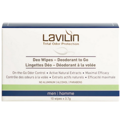 Lavilin Deodorant Wipes To Go For Men
