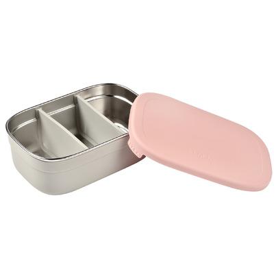 Beaba Stainless Steel Lunch Box Rose