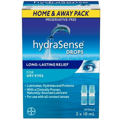 HydraSense Dry Eye Drops Twin Pack