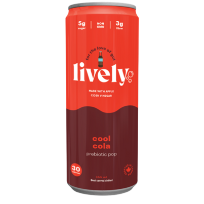 Lively Cool Cola Prebiotic Pop
