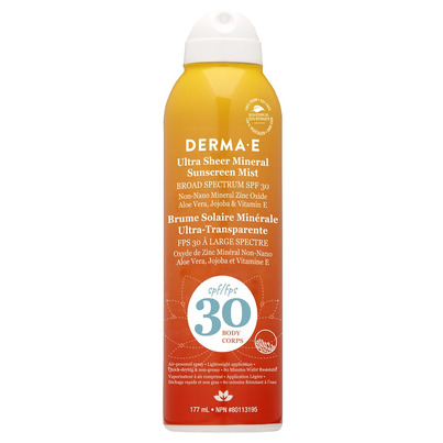 Derma E Mineral Body Sunscreen Spray SPF 30