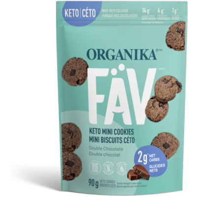 Organika FAV Keto Mini Cookies Double Chocolate